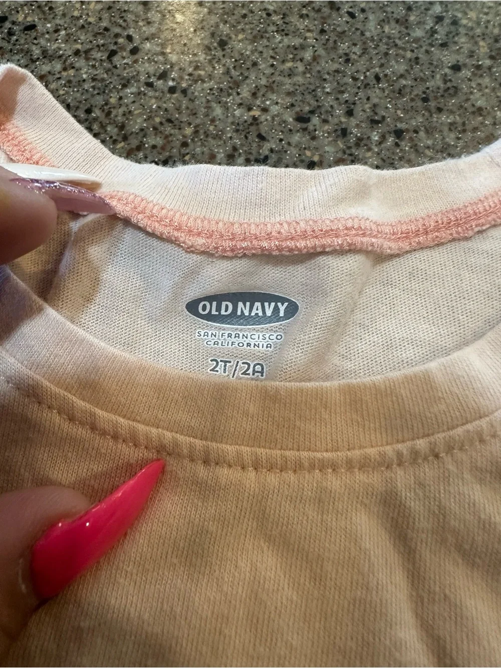 Old Navy Girls' Pale Pink Ribbed Tank Top